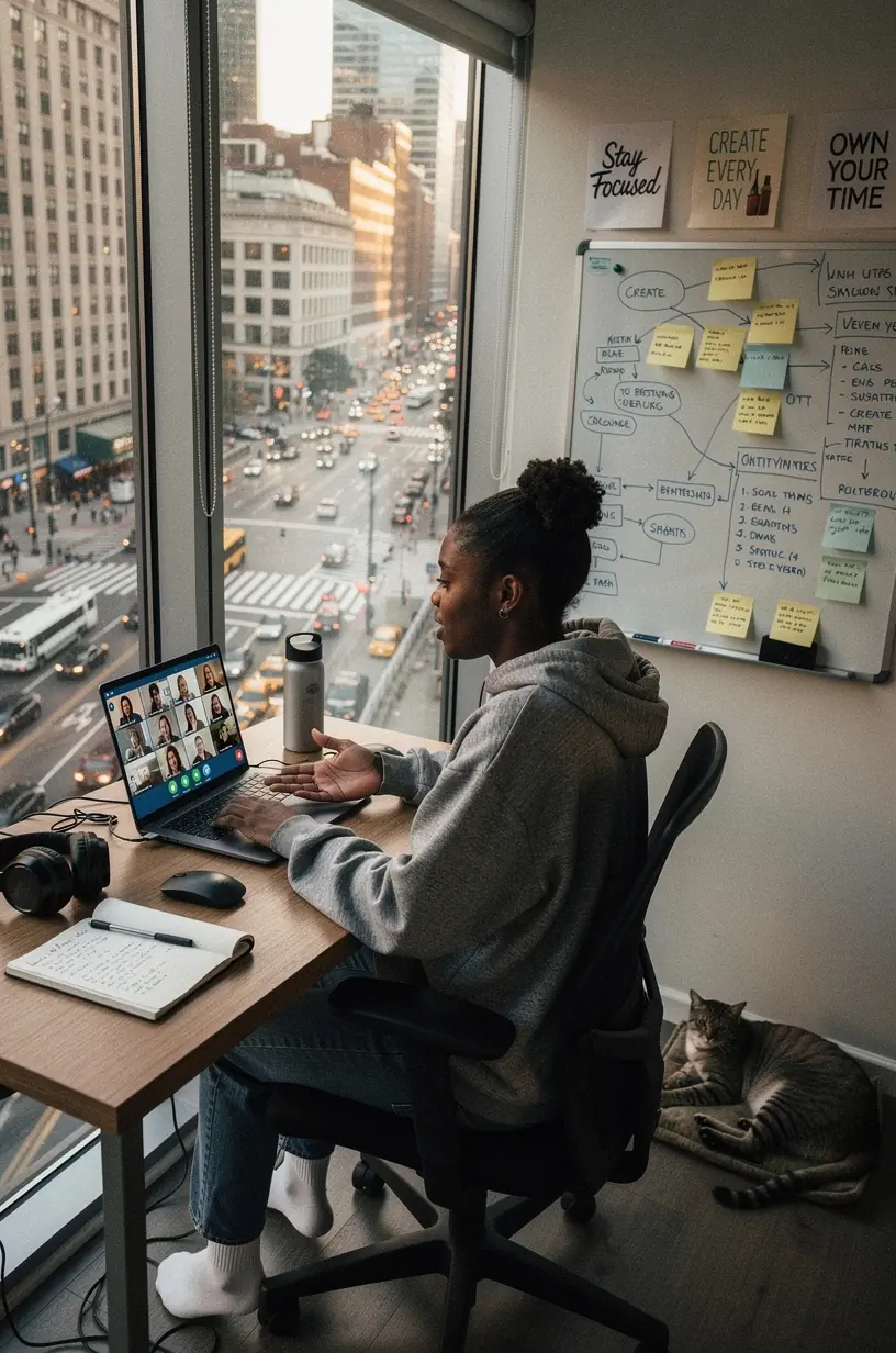 Team collaborating to foster continuous improvement culture