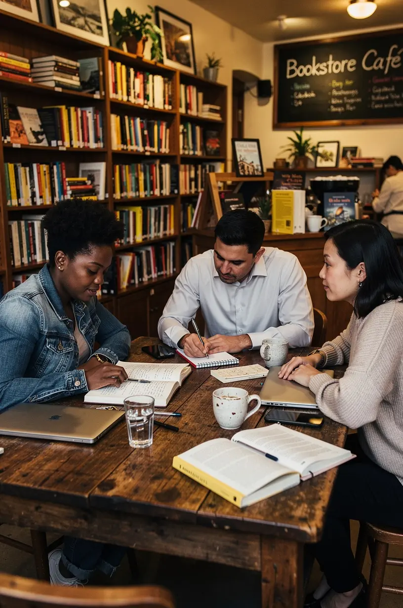 Team members collaborating, illustrating team dynamics psychology.