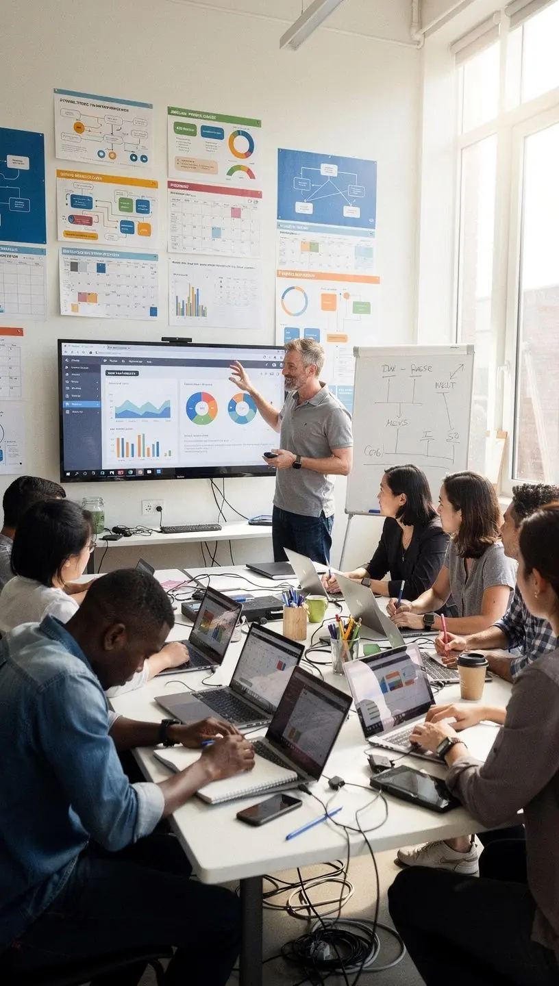 Modern office environment